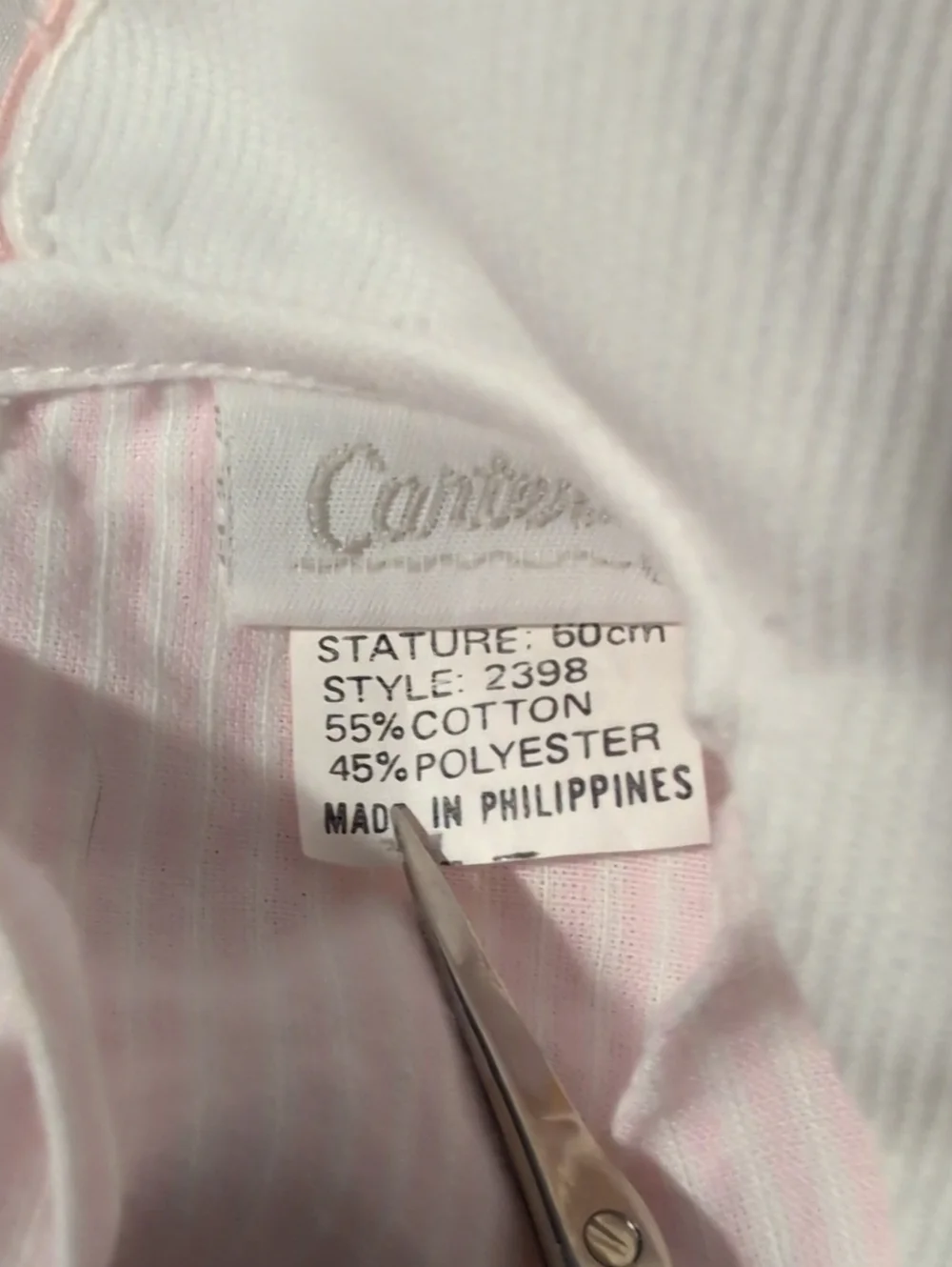 Vintage Carter's 3pc Pink‎ Seersucker Dress Bonnet Set Nautical Smocked